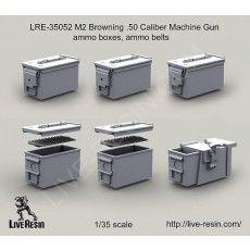 M2 Browning .50 Caliber Machine Gun ammo boxes, ammo belts