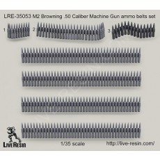 M2 Browning .50 Caliber Machine Gun ammo belts set