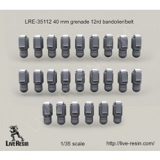 40 mm grenade 12rd bandolier/belt