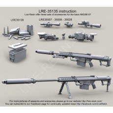 Barrett M107A1 .50 Caliber LRSR and Barrett M107A1 .50 Caliber LRSR CQB with quick-attach Barrett QDL Suppressor