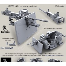 M3D/Dragon M-50 .50 Caliber Machine Gun on MK93 Machine Gun Mount with heavy pedestal, Bearing Sleeve Extension and wide S.A.G. (Save-A-Gunner) armour shield, Night Reaper CSWL (Crew Served Weapon Light) with Mk93 Cantilever Bracket