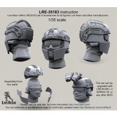 Airframe helmet with cover and choops with head