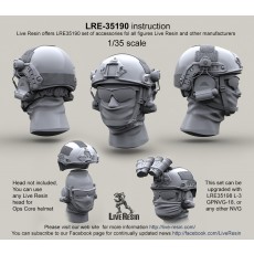 Ops Core helmet with headsets rail adaptor
