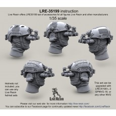 Head with balaclavas without glasses, for GPNVG - 18 in down (work) position or any other NVG