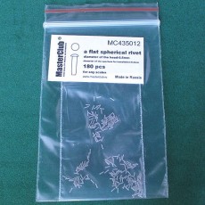  a flat spherical rivet, diameter of the head-0.5mm; diameter of the aperture for installation-0.4mm; 180 pcs.