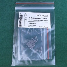  a hexagon standart bolt head, size S "on a turn-key basis" -0.5mm; diameter of the aperture for installation-0.4mm;180 pcs.