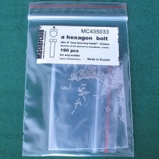  a hexagon standart bolt head, size S "on a turn-key basis" -0.6mm; diameter of the aperture for installation-0.4mm;180 pcs.