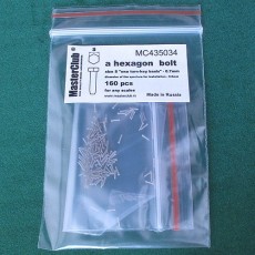  a hexagon standart bolt head, size S "on a turn-key basis" -0.7mm; diameter of the aperture for installation-0.5mm;160 pcs.