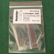  a hexagon standart bolt head, size S "on a turn-key basis" -0.8mm; diameter of the aperture for installation-0.6mm;140 pcs.