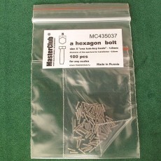  a hexagon standart bolt head, size S "on a turn-key basis" -1.0mm; diameter of the aperture for installation-0.8mm;100 pcs.
