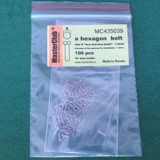  a hexagon standart bolt head, size S "on a turn-key basis -1.4mm; diameter of the aperture for installation-1.0mm;100 pcs.