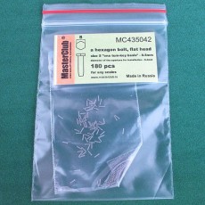  a hexagon flat bolt head, size S "on a turn-key basis" -0.5mm; diameter of the aperture for installation-0.4mm;180 pcs.