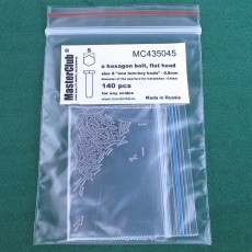  a hexagon flat bolt head, size S "on a turn-key basis" -0.8mm; diameter of the aperture for installation-0.6mm;140 pcs.