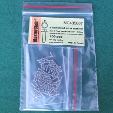  a bolt head on a washer, size S "on a turn-key basis" - 1.2mm; diameter of the aperture for installation-1.0mm;  100 pcs.
