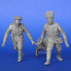 The Russian soldiers with Maxim machine gun  WWI (2figires+Maxim machine gun)