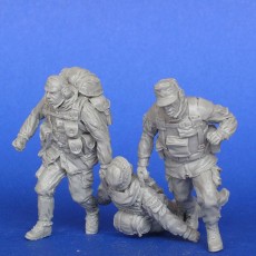 The modern German soldiers 3 figures