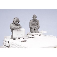 German SS tank crew №2. Summer 1940-45. Two figures.