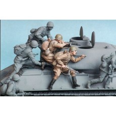 Soviet motor rifle troops №3. Summer 1943-45.  Two figures. 