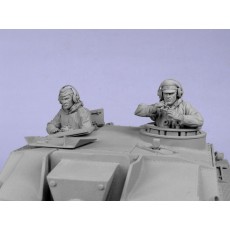German Stug crew,winter 1942-45. Two figures. 