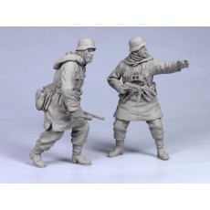 German infantry SS №4. Kharkow,winter 1943. Two figures. 