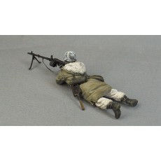 German MG gunner in action.  Kharkow, winter - spring 1943.  One figure. 